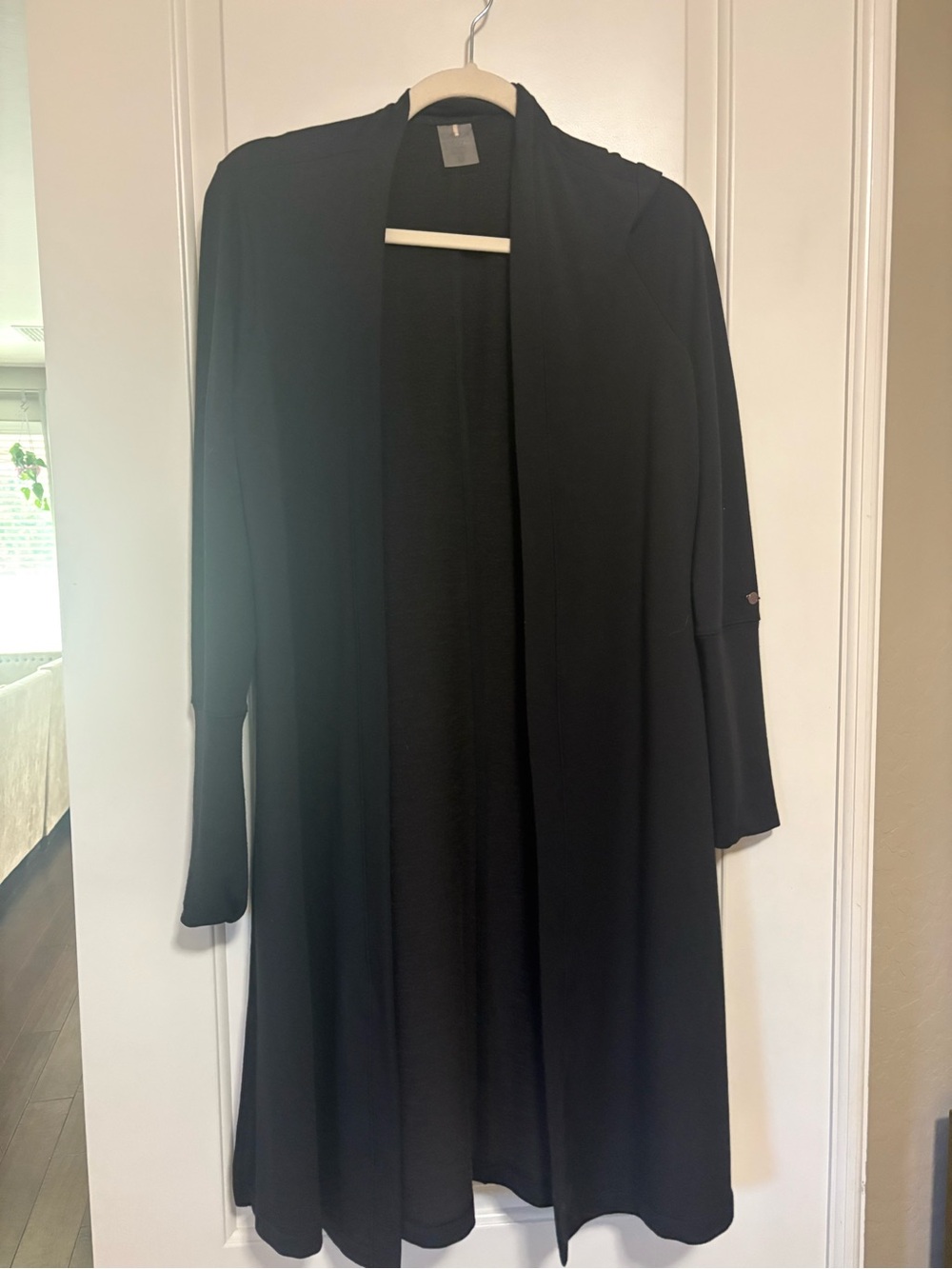 ⚫️⚫️⚫️ Calia by Carrie Underwood Black Open Front Long Duster Cardigan -Medium